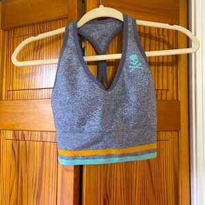 SoulCycle racerback padded sports bra